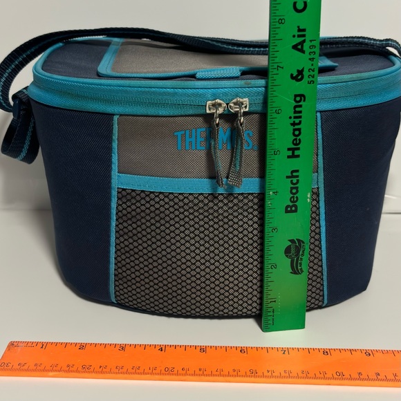 THERMOS Elementz Cooler Lunch Tote Soft Shell Hard Plastic Liner EZ access flap - Picture 8 of 14